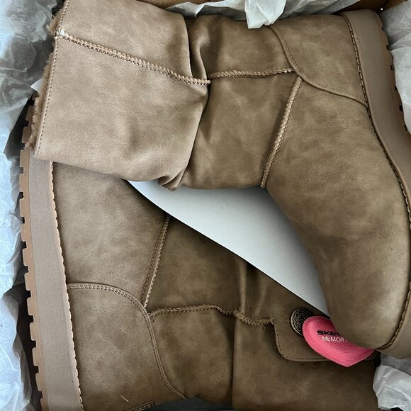 Skechers Keepsakes Winter Boots | Women’s 9 | Light Tan | Memory Foam - Picture 6 of 7